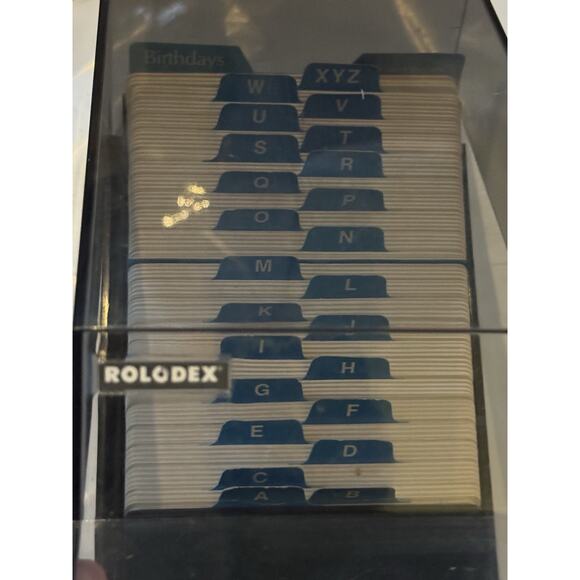 VTG Rolodex VIP 24C Index Blank Card File Covered Telephone Address Contacts - Picture 7 of 8